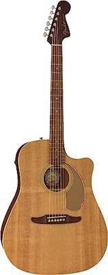 Fender Redondo Player Natural WN Gold Pickguard elektrisch-akoestische westerngitaar