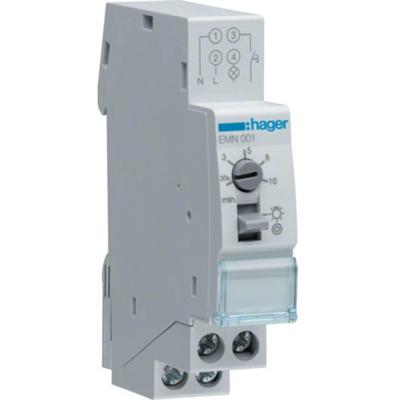 Hager EMN001 Trappenhuislichtautomaat DIN-rails 230 V Hager EMN001 Trappenhuislichtautomaat DIN-rails 230 V