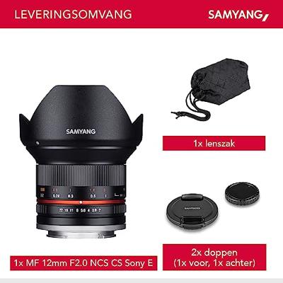 Samyang 12mm F/2.0 NCS CS Sony E Zwart