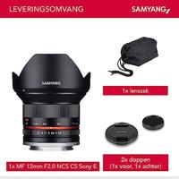 Samyang 12mm F/2.0 NCS CS Sony E Zwart - thumbnail