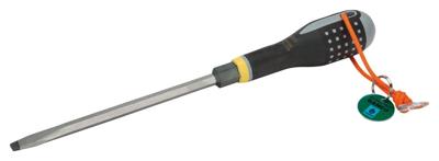 Bahco Schroevendraaier ERGO™ | met Dyneema koord | driecomponentengreep | dubbele handgreep | gleuf | 1.6 mm x 8 mm x 175 mm - TAHBE-8260