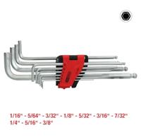 KS Tools 151.4920 Inbus Haakse schroevendraaierset 1/16 inch, 5/64 inch, 3/32 inch, 1/8 inch, 5/32 inch, 3/16 inch, 7/32 inch, 1/4 inch, 5/16 inch, 3/8 inch - thumbnail