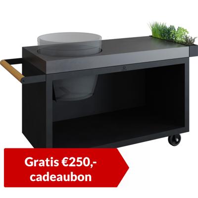 OFYR | Kamado Table Black 135 PRO | Concrete BGE