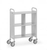 Fetra Hauptartikel 4872 Bureauwagen Staal Poedercoating Laadvermogen (max.): 150 kg Grijs-wit (RAL 7035) - thumbnail