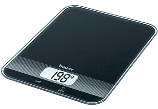 Beurer KS 19 Keukenweegschaal Digitaal Weegbereik (max.)=5 kg Zwart 200 x 145 x 17