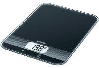 Beurer KS 19 Keukenweegschaal Digitaal Weegbereik (max.)=5 kg Zwart 200 x 145 x 17 - thumbnail