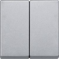Merten 433560 Wisselschakelaar Afdekking System M Aluminium 1 stuk(s) - thumbnail