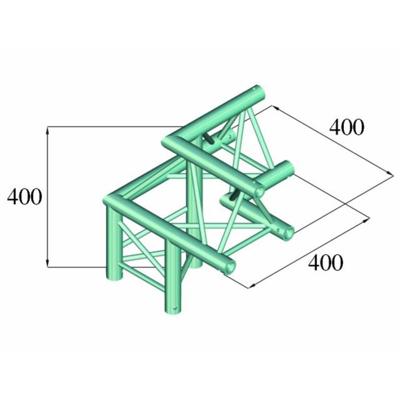 ALUTRUSS DECOLOCK DQ3-PAL32 3-way Corner 90Â°
