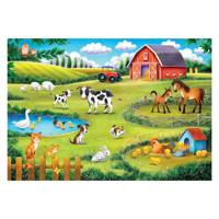 Clementoni legpuzzel super color the animal farm, 30st. - thumbnail