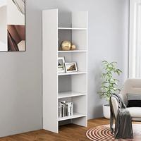 VidaXL Boekenkast 60x35x180 cm bewerkt hout wit - thumbnail