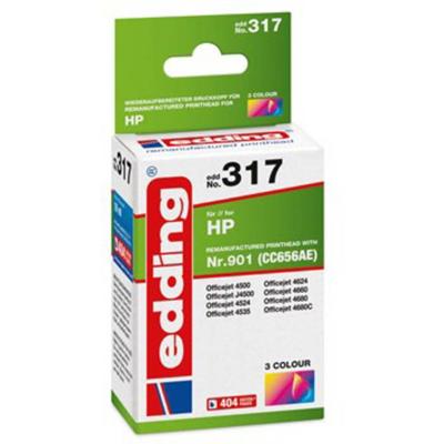 Edding Inktcartridge vervangt HP 901, CC656AE Compatibel Kleur EDD-317 18-317 Edding Inktcartridge vervangt HP 901, CC656AE Compatibel Kleur EDD-317 18-317
