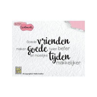 Nellie's Choice • clear stempel nederlands 6 goede vrienden maken……