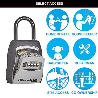 Masterlock Aluminium body, weather resistant, 4 digits variable combination - wit - 5400EURD - thumbnail