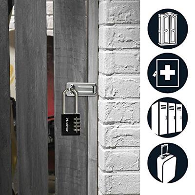 Masterlock Hangslot, 40mm, alu, 4 cijfers, zwart - 7640EURDBLKLH 7640EURDBLKLH