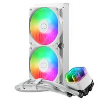 Cooler Master mlw-d24m-a18pa-rw masterliquid 240 core ii argb white, 2x 120mm argb, 4-pin pwm - thumbnail