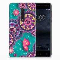 Nokia 5 | Hoesje maken | Cirkels en Vlinders - thumbnail