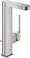 GROHE Plus waterbesparende wastafelkraan l-size m. uittrekbare uitloop met waste supersteel 23843DC3 - thumbnail