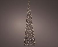 Cone micro LED buiten L23-W23-H90 cm donkerbruin/warm wit Lumineo - Lumineo - thumbnail