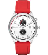 Horlogeband Michael Kors MK8572 Silicoon Rood 22mm Horlogeband Michael Kors MK8572 Silicoon Rood 22mm