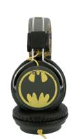OTL Batman Childrens 'Vintage' thema opvouwbare oorschelp bedrade hoofdtelefoon - zwart - thumbnail