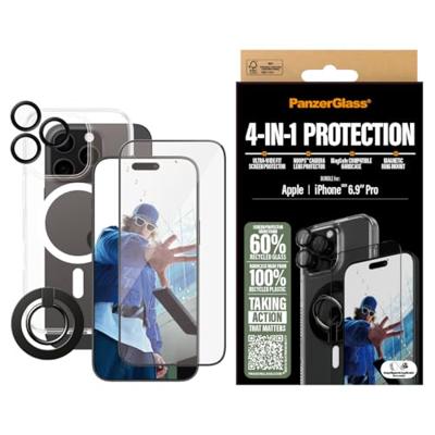 PanzerGlass 4-in-1 Protection B1294+2864+1284+S Screenprotector (glas) Apple iPhone 16 Pro Max 1 stuk(s) Anti-vingerafdruk, Krasvast PanzerGlass 4-in-1 Protection B1294+2864+1284+S Screenprotector (glas) Apple iPhone 16 Pro Max 1 stuk(s) Anti-vingerafdruk, Krasvast