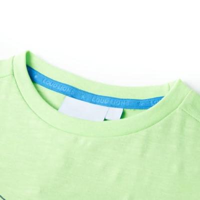 Kindershirt 128 neongroen - thumbnail