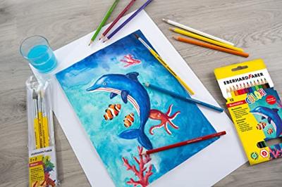 Eberhard Faber ef-516012 aquarelpotlood kartonetui à 12 stuks met penseel - thumbnail