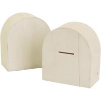 Houten spaarpot, afm 10x9 cm, 12 stuk/ 1 doos - thumbnail