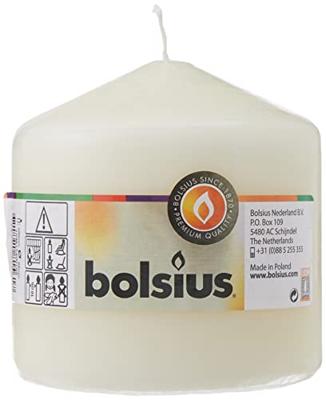 Bolsius stompkaars 10x10 cm ivoor - thumbnail