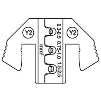 TOOLCRAFT TO-9625881 Krimpinzetstuk Yazaki YES/YESC 2.8 verzegeld contact Terminal 0.3 tot 2.5 mm² Geschikt voor merk TOOLCRAFT - thumbnail