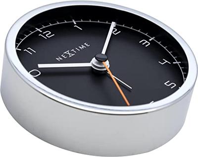 NeXtime NE-5194ZW Wekker 9 X 9 X 7.5 Cm, Metaal, Zwart, 'Company Alarm' NeXtime NE-5194ZW Wekker 9 X 9 X 7.5 Cm, Metaal, Zwart, 'Company Alarm'