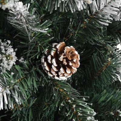 Kunstkerstboom met 150 LED Groen 150 cm PVC en Plastic en Staal Kunstkerstboom met 150 LED Groen 150 cm PVC en Plastic en Staal