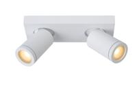 Lucide TAYLOR - Plafondspot Badkamer - LED Dim to warm - GU10 - 2x5W 2200K/3000K - IP44 - Wit - thumbnail