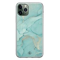 iPhone 11 Pro Max siliconen hoesje - Touch of mint - thumbnail