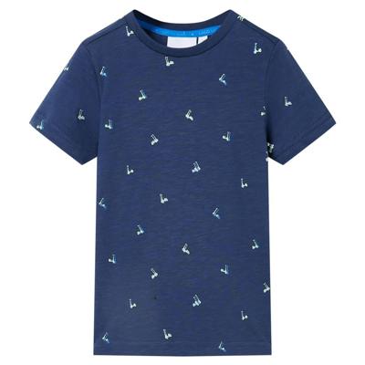 Kindershirt 140 donkerblauw Kindershirt 140 donkerblauw