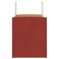 VidaXL Papieren zakken 250 st met hengsels 32x22x24 cm rood - thumbnail
