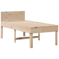 Bedframe zonder matras massief grenenhout 75x190 cm - thumbnail