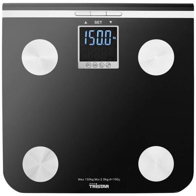 Tristar Weegschaal - Personenweegschaal - Tot 150 kg - Zwart