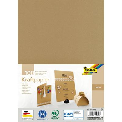 Kraftpapier Folia A4 120gr 100 vel