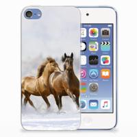 Apple iPod Touch 5 | 6 | TPU Hoesje | Paarden - thumbnail