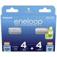 Panasonic Eneloop 4x (AA) 2000mAh + 4x (AAA) 800mAh - thumbnail