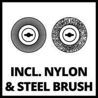 Einhell 3424002 GC-EG 1410 Voegenreiniger Staal, Nylon 230 V - thumbnail