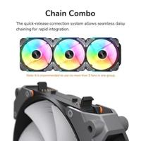 COUGAR Gaming CF-APR12HB3-RGB Computer behuizing Ventilator 12 cm Zwart 3 stuk(s) - thumbnail