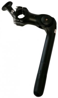 Kalloy stuurpen verstelbaar 25.4 / 225 mm mat zwart met houder