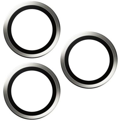 PanzerGlass™ Ti Hoops camera lensbeschermer voor Apple iPhone 15 Pro | Pro Max - bescherming met stijl, schokbestendig glas, wit titanium