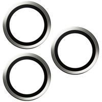 PanzerGlass™ Ti Hoops camera lensbeschermer voor Apple iPhone 15 Pro | Pro Max - bescherming met stijl, schokbestendig glas, wit titanium - thumbnail