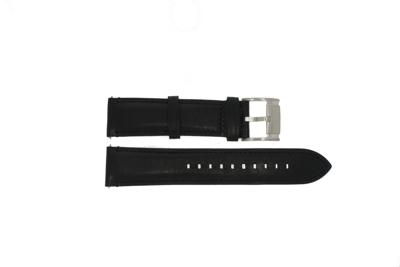 Horlogeband Fossil ME3104 / ME3101 Leder Zwart 22mm