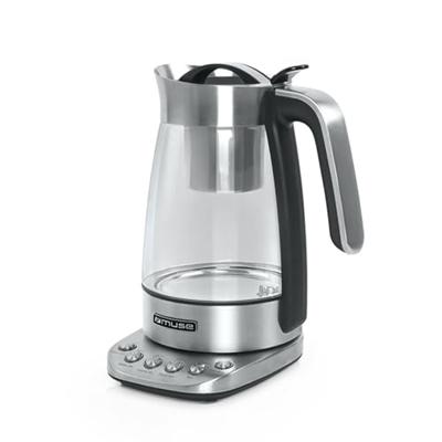 Muse MS-320T - elektrische waterkoker met temperatuurregeling, 1,2 liter