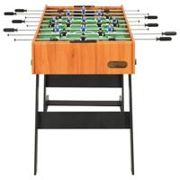 VidaXL Voetbaltafel inklapbaar 121x61x80 cm lichtbruin - thumbnail
