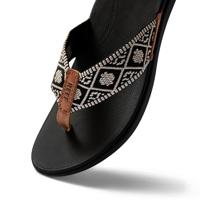 Reef Ortho Woven dames slipper zwart-37.5 - thumbnail